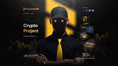 Crypto Project Design | Social Media Banners ai generated banner design bitcoin blockchain branding crypto cryptocurrecny graphic design marketing social media design telegram bot visual identity