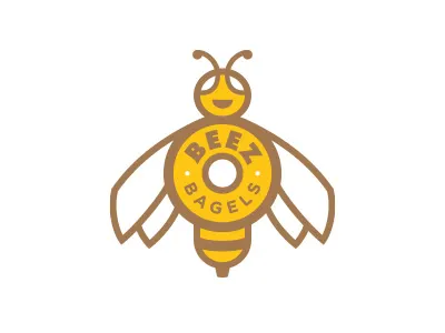 Beez Bagels Logo Exploration