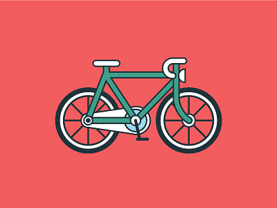 Bicycle Icon bicycle bike flat glyph icon illustration line minimal ride simple stroke traffic cyclist