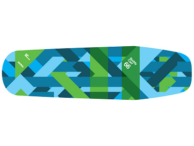 Buddy Carr 66 Camo board camo deck diagonal geometric skateboard