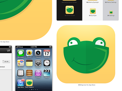 Cash Hoppers App Icon app frog green icon iphone