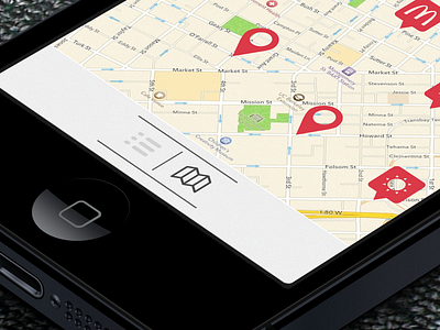 RMHC, Map Screen flat ios mc donalds rmhc screen ui ux