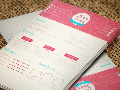 Manú Freitas - CV curriculum cv graphic designer print resume