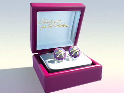 Dribble Earrings 3d box diamond dribbble earrings gift gold jewel jewelry maya pink silver