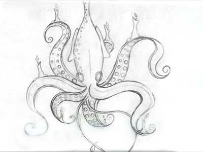 Octo illustration sketch