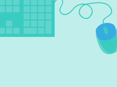 Clicks illustration infographic keyboard mouse