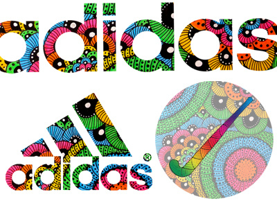 Some ideas for adidas hockey spring event by Luna Portnoi adidas colors hockey illustration rainbow texture typography