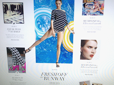 Independent scrolling design desktop editorial fashion independent scrolling