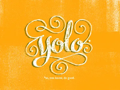 yolo* design type typography yolo