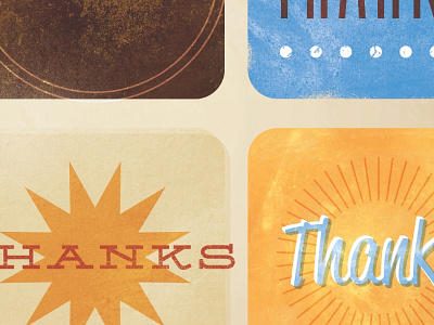 Postcards 2 of 3 postcards retro texture type typography vintage