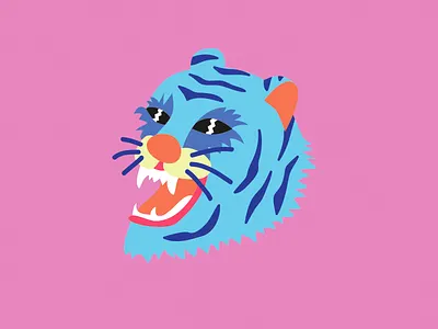 Tiger Stripes drawing illustration tiger