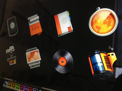 Orange Theme icon theme ui works 牛mo王