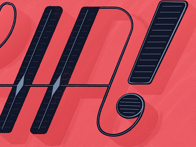 Ha! a design figgens h laugh lettering type typography
