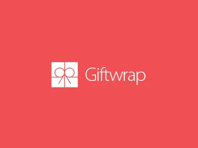 Giftwrap Logo Design birthday box brand christmas design gift icon identity logo present ribbon wrap