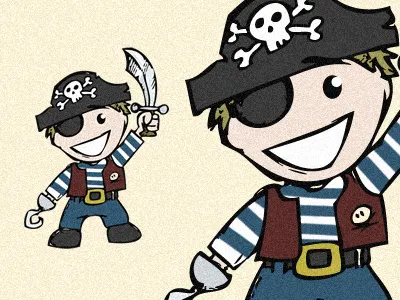 Pirateboy character pirate boy