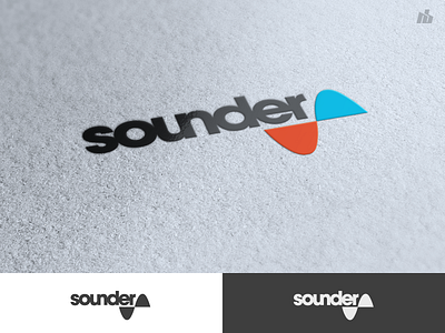 Sounder different view audio blue frequency high low music records red sound
