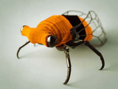 Cicada bug c4d cicada insect low poly