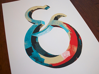 Ampersand screen print ampersand buy lettering screen print shop