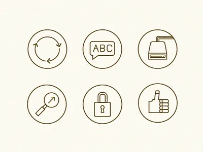 scout icons benefits branding icon identity infographic scout story