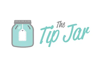 The Tip Jar Logo jar jar logo logo tip jar tip jar logo typography