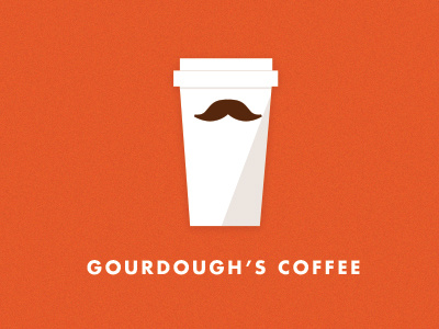 Coffee coffee donut gourdoughs mustache