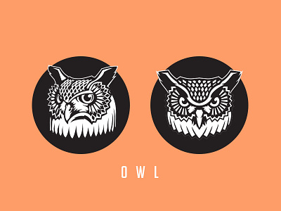 Owl head illustration owl