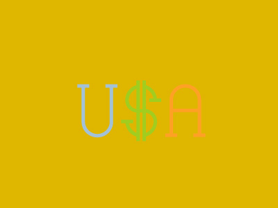 camo u$a design lettering