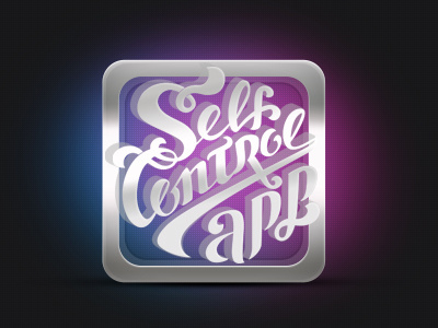 Self Control app application black branding company control design idea ios logo logotype mobile