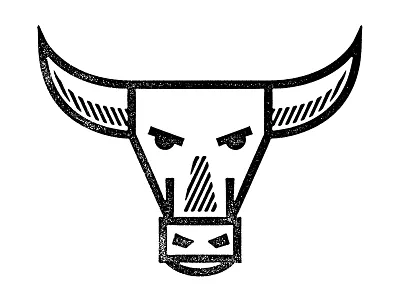 A Random Bull animal bull design graphic design grunge icon illustration vector