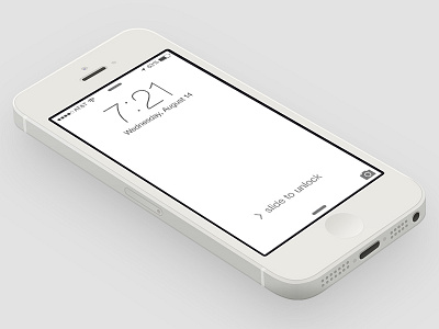 New iOS7 lock screen color colors colorscheme ios ios7 lockscreen monochrome scheme troll white