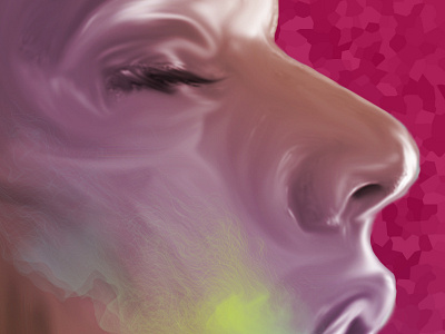 Spirit Woman blue digital green human magenta natural painting people smoke warm yellow