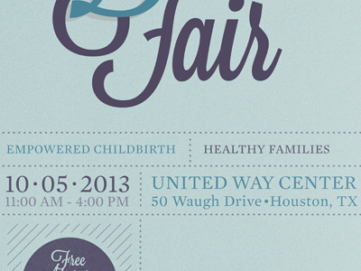 Birth Fair New Direction birth fair poster