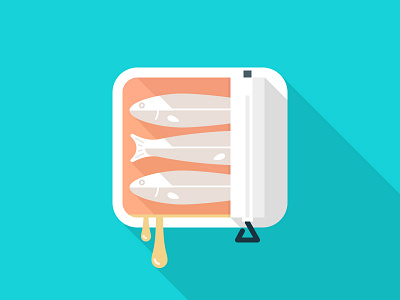 App Icon, Flat app flat icon sardines