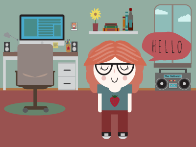 Hello Dribbble! avatar debut debut shot hello dribbble illustration newbie