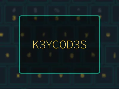 Keycodes app interface ui user interface web