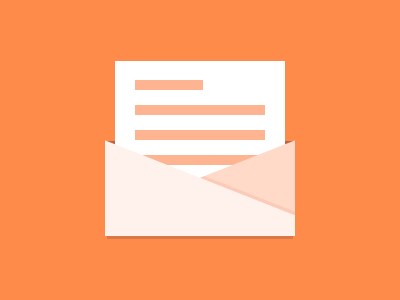 Envelope envelope letter orange send write