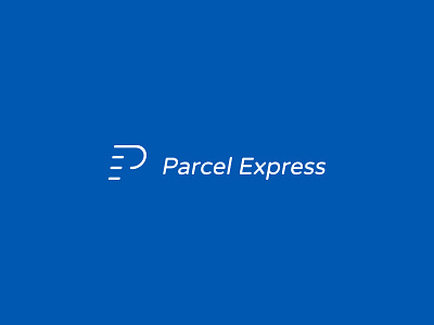 Parcel Express - Logo courier e express logo mark monogram p parcel speed symbol