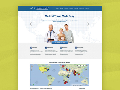 A&K Global Health design development eecms expressionengine front end development html responsive web web design website