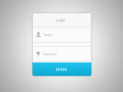 Simple Login Form @2x background blue buttons clean cloud colorful design file host login metro ui