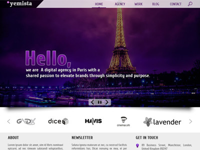 Download Free Digital Agency Website Template creative design digital agency free psd free template free website template minimal psd web design web page website website template