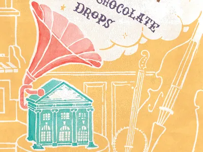 Southern Sound banjo bass concert concert series gramophone mccelvey center music poster south carolina