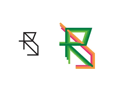 R3 branding color lines logo wordmark