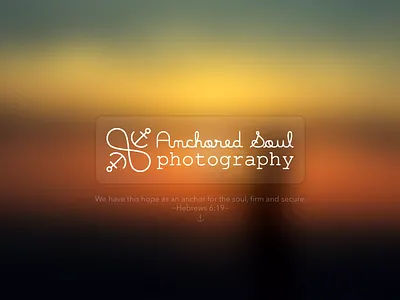 Anchored Soul Photography anchor branding logo logo design