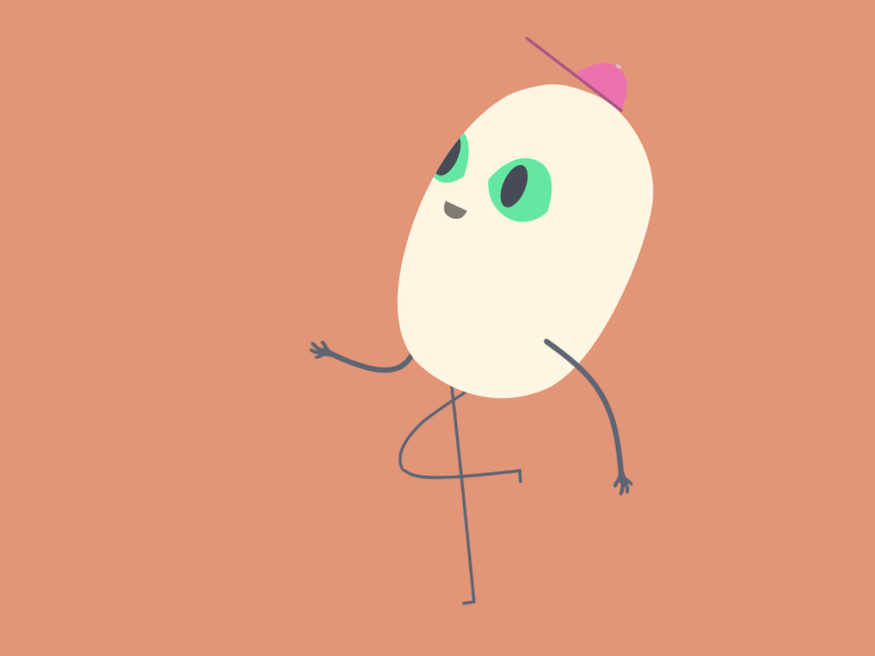 Egg Walker [ gif ] animation character egg gif walk cycle