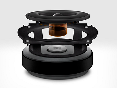 Magnetic Fluid Speaker illustration product design