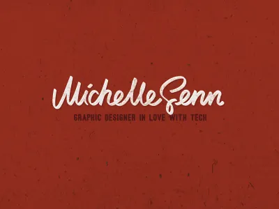 Michelle handwriting lettering logo script typography