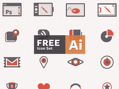 Free Icon Set ai flat freebies icons music portfolio soccer statistics vector