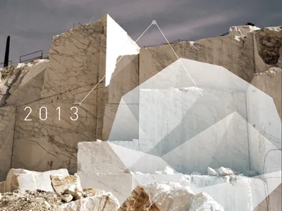 Landi Group calendar design marble michbold