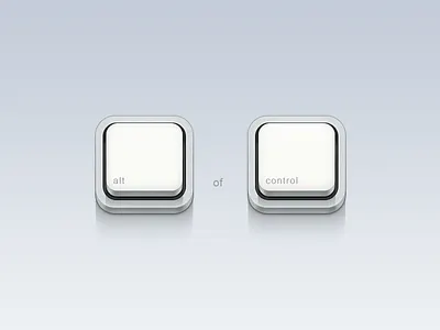 Alt of Control apple icon keyboard kyenlee neat white