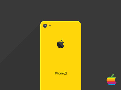 Flat iPhone 5C Long Shadow flat iphone iphone5 iphone5c